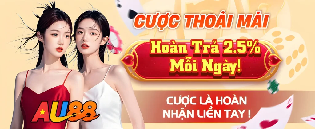Au8814 hoàn trả cho người chơi 2.5%